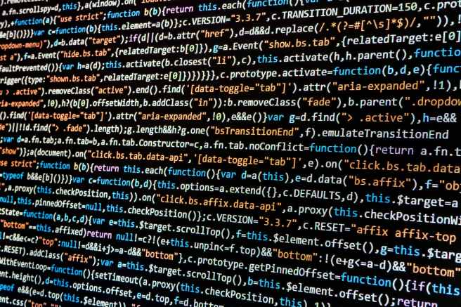 close up code coding computer